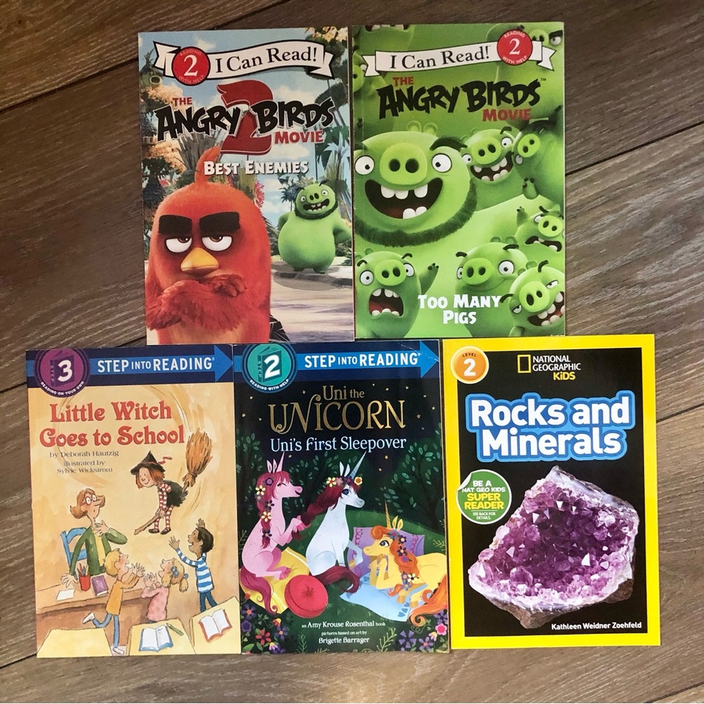 Lot of 5 - I Can Read Books - level 2-3